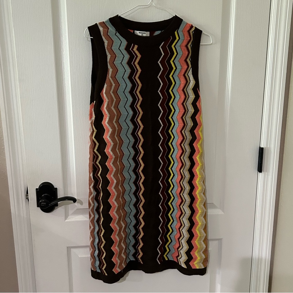 Missoni Chevron Zig Zag Patterned Sleeveless Shea… - image 4